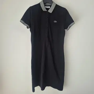 LACOSTE 폴로 원피스 블랙 반팔