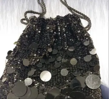 ZARA 자라 스팽글 복조리 숄더백 블랙 미니백