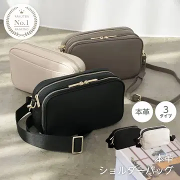 천연 가죽 숄더백 미니백 사선 크로스 더블 지퍼 지갑 기능 포함
