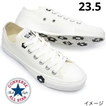 새상품 컨버스 올스타 플라워 투 OX 화이트 23.5cm 스니커즈