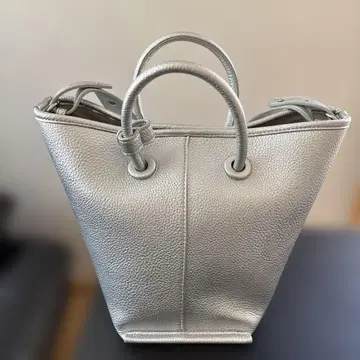 UNITED ARROWS 2WAY 실버 토트백 숄더