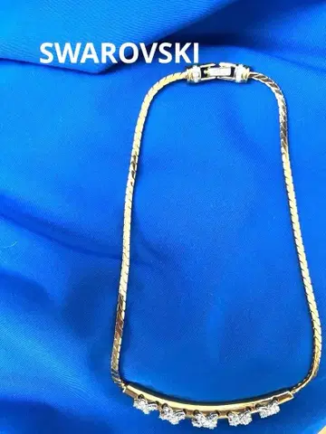 SWAROVSKI 미사용에 가까운 스와로브스키 골드 목걸이 고급 라인