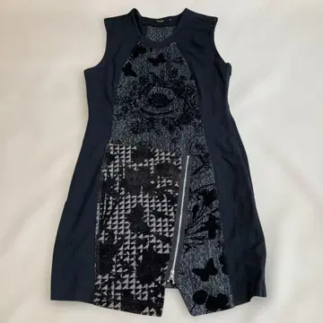 [ A4300 ] Desigual/슬리브리스 원피스/블랙/사이즈 44