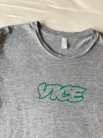 VICE 티셔츠 그레이 S 사이즈 아메리칸 어패럴