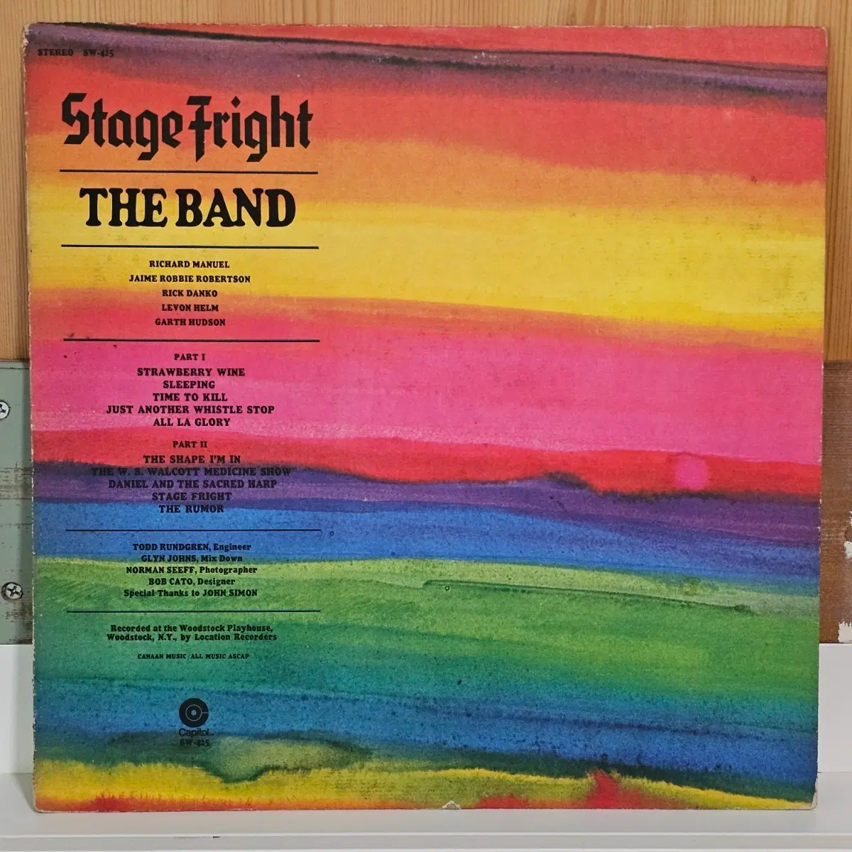 The Band - Stage Fright LP