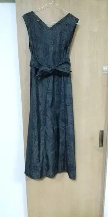 오시마 기모노 리메이크 롱 플레어 원피스