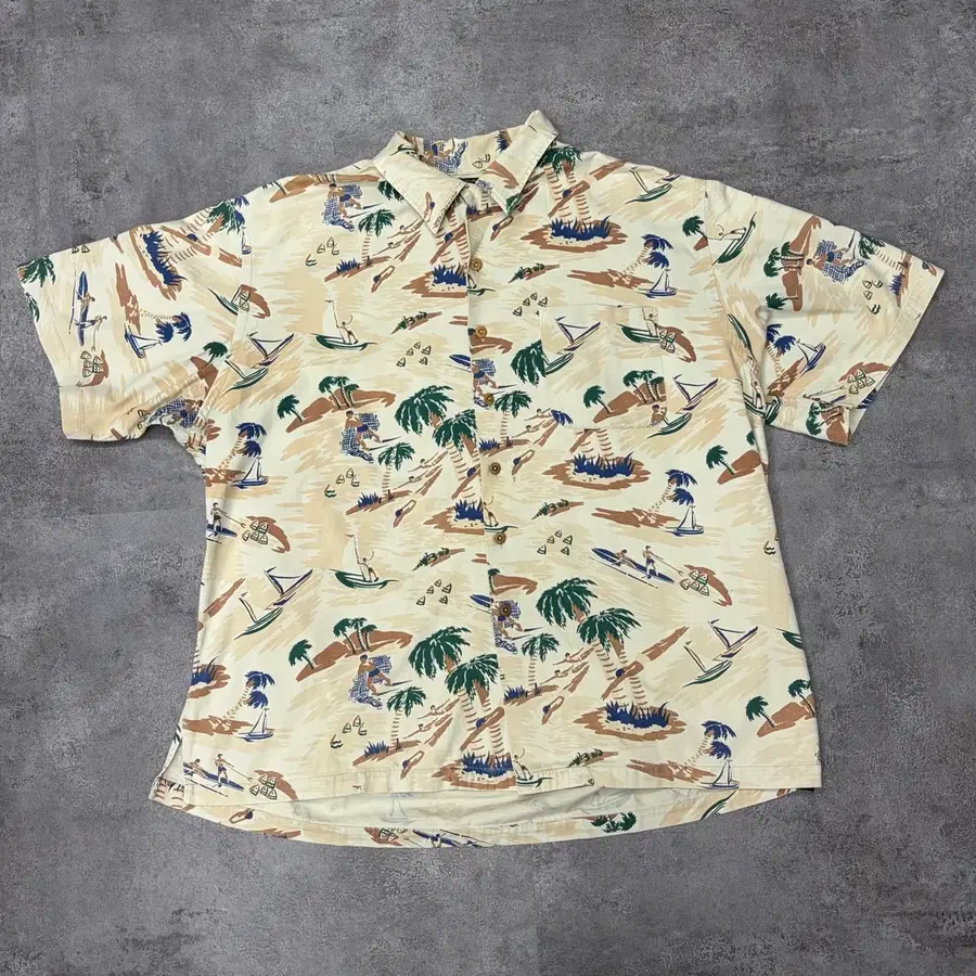 90s RRL 더블알엘 3 star 블랙라벨 하와이안 셔츠