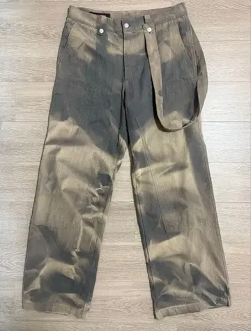jiyongkim SunBleachedDoubleKnee Trousers
