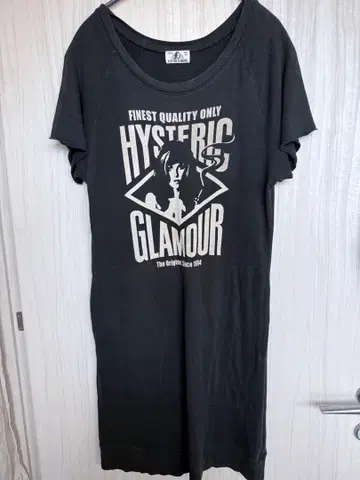 HYSTERIC GLAMOUR 롱 반팔 T셔츠 블랙