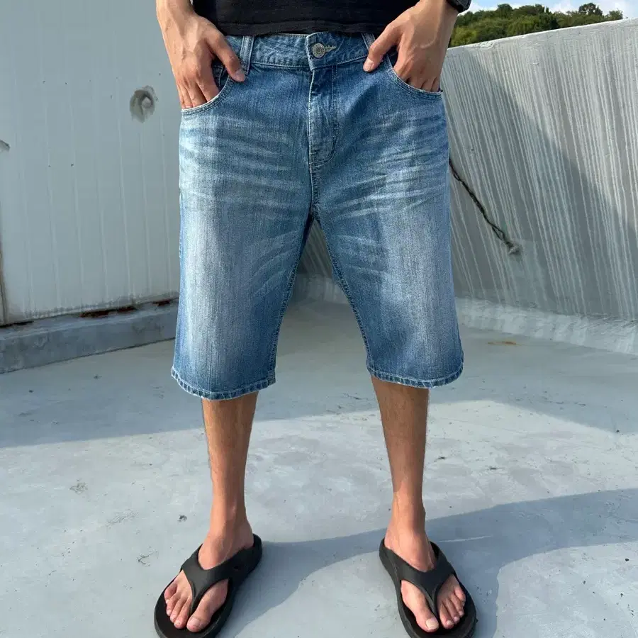 00s EDWIN 에드윈 데님 쇼츠 반바지