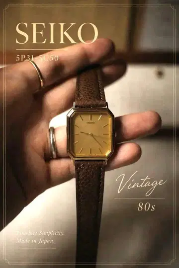 [ 작동품 ] SEIKO vintage 80s 손목시계 5P31-5C50