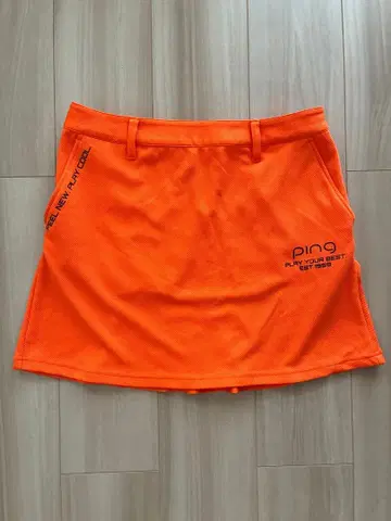 PING 여성용 골프 스커트 오렌지 LL