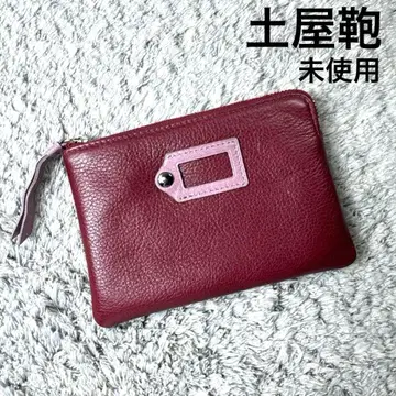 [ 미사용 ] 츠치야 가방 파우치 천연 가죽 가죽