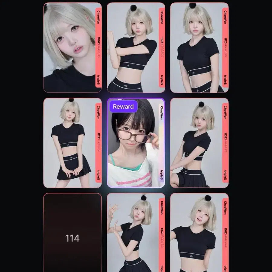 (교환)트리플에스 채원 Cream02 114Z