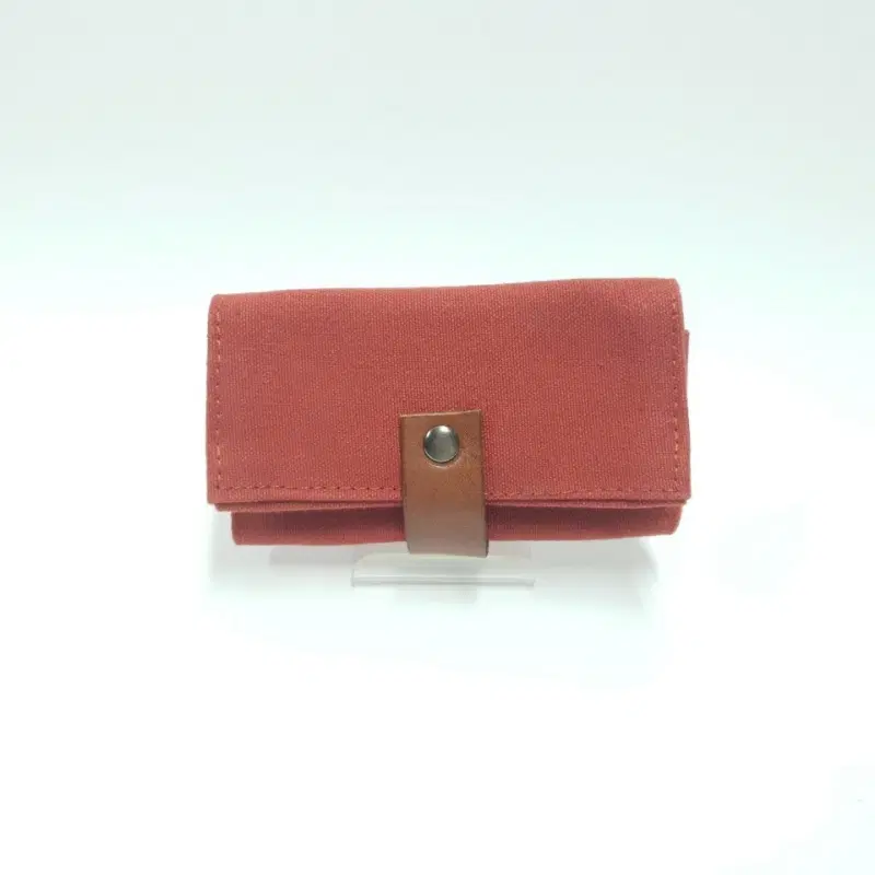 JAPAN HANDMADE 재팬 핸드메이드 캔버스 가죽배색 3단 키홀더