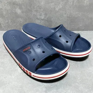 크록스 네이비 슬라이드 샌들 바야밴드 27cm
