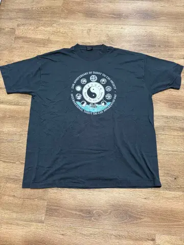 90년대 Yin Yang 음양 프린트T셔츠