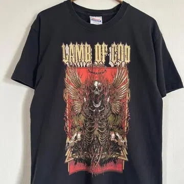 00s LAMB OF GOD 밴드T 페이드 Hanes 카피라이트