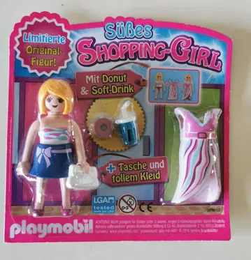 미개봉 Playmobil 매거진 부록 Shopping Girl