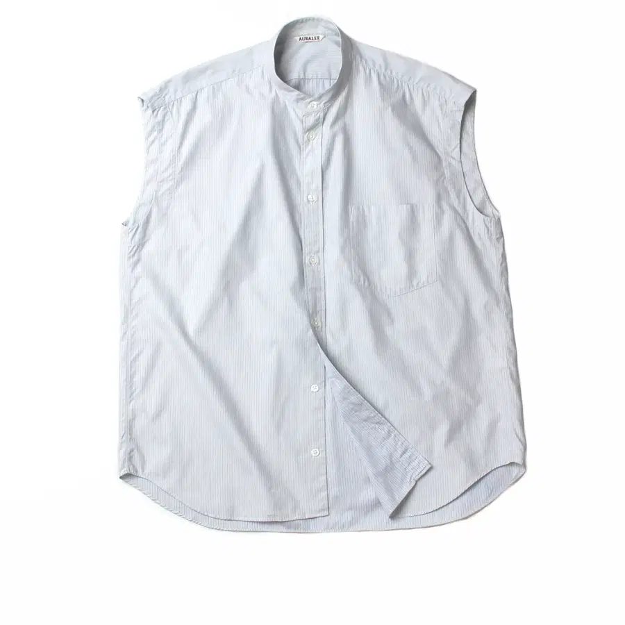 AURALEE WASHED FINX TWILL SLEEVELESS SH
