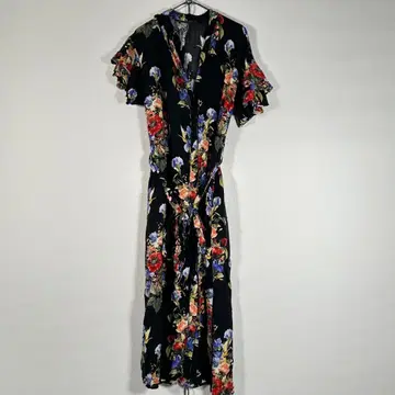 모로코 제 완판템 ZARA BASIC 보타니컬 썸머 드레스 맥시 원피스