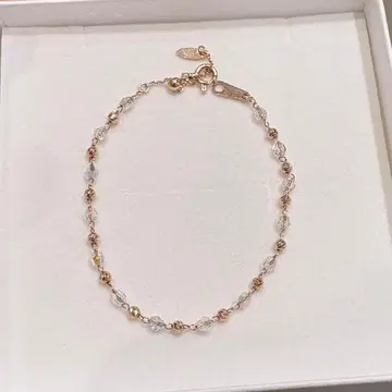 BLOOM K10 핑크 골드 스와로브스키 팔찌