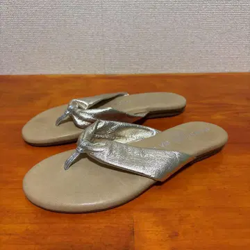 새상품급 사바사바 플립플랍 23cm 36 골드