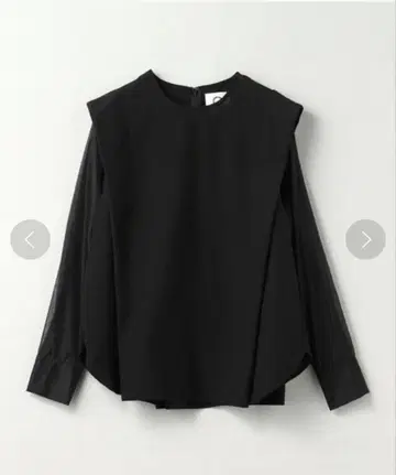MARW UNITED ARROWS/시어 콤비 블라우스/black