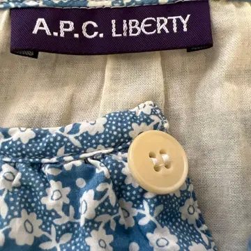 [ 새상품급 ] A.P.C. x 리버티 콜라보 원피스 미츠이 블루 XS
