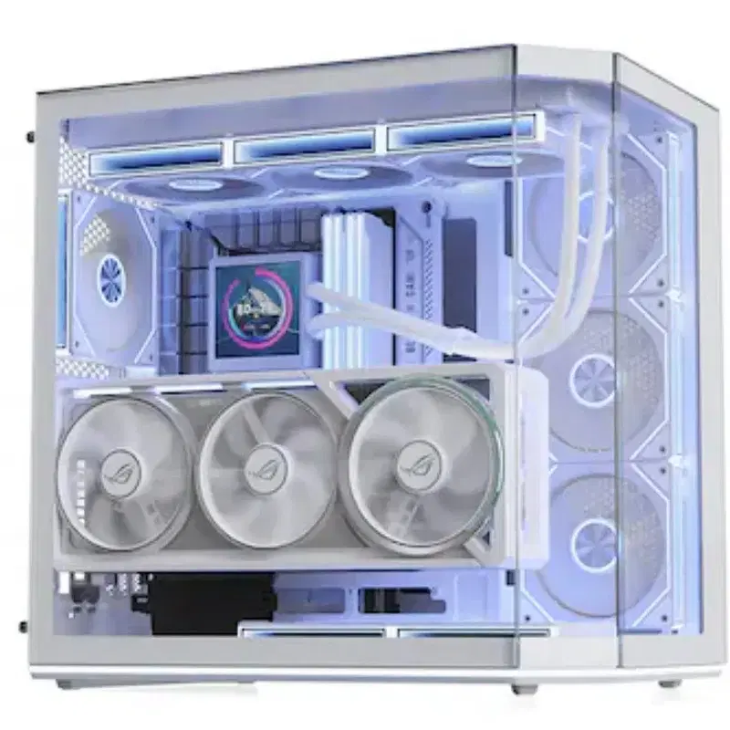 52) R7-7800X3D + RTX5070 수직GPU 화이트 컴퓨터