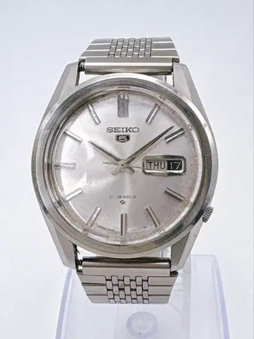 SEIKO 5 자동 와인딩 손목시계 21석 실버 컬러