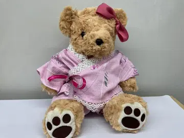 [새상품] 테디베어 봉제 인형 [핸드메이드 유카타] [옷 갈아입기 가능]