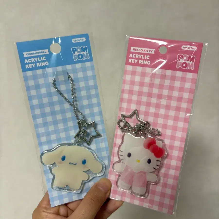 산리오 헬로키티 시나모롤 아크릴 키링 일괄