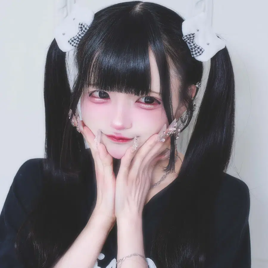 nyanme 냥메 복슬복슬 고양이 헤어클립 머리핀 헤어핀