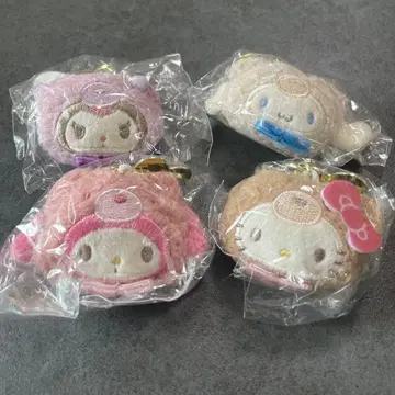 산리오 캐릭터즈 어디든지 봉제 인형 참 라떼곰 전 4종 풀컴프