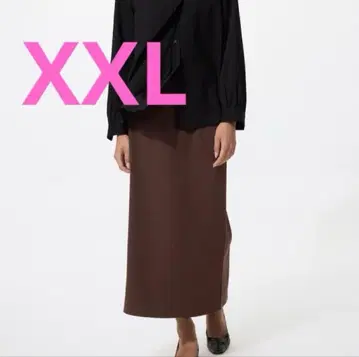 유니클로 크레이프 저지 내로우 스커트