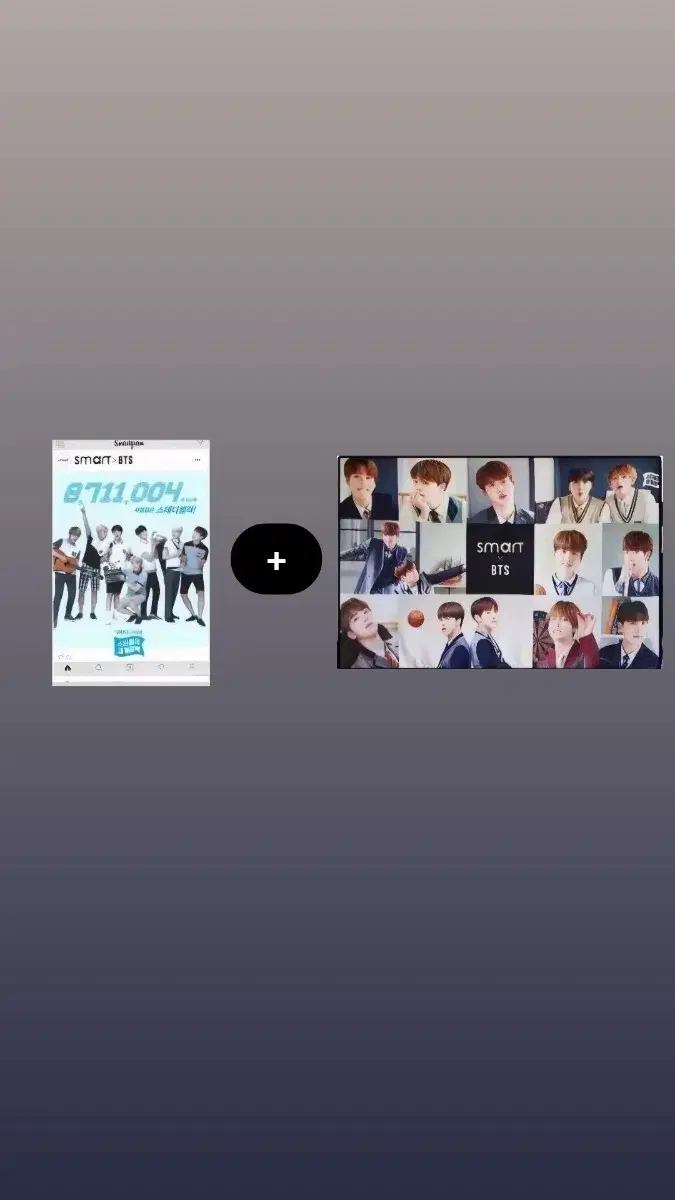 [미개봉] BTS 스마트 콜라보 포토카드 + 담요