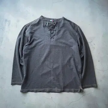 Y2K archive long sleeve T shirts Lace-up