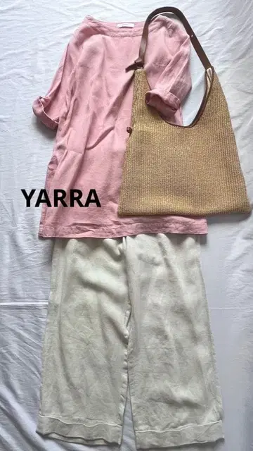 yarra 리투아니아 린넨 튜닉 풀오버 핑크 야라 린넨 100