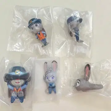 주토피아 주디 가챠가챠 나라분데스 숨바꼭질 피규어 반지