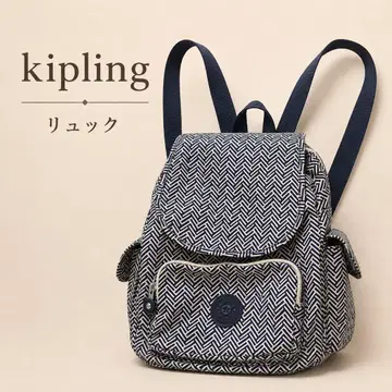 kipling 키플링 백팩 백팩 올 패턴 네이비 경량 다기능
