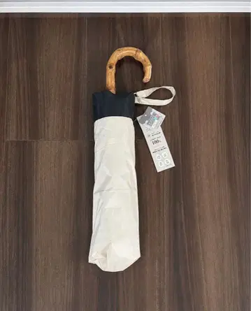 택 포함 새상품 시이짱 프로듀스 우천 겸용 접이식 양산 베이지
