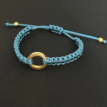 yuzen The SUN Oriental Blue 골드 팔찌