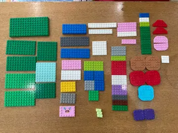 LEGO 레고 기초판 색상 모양이 다양한 블록 세트