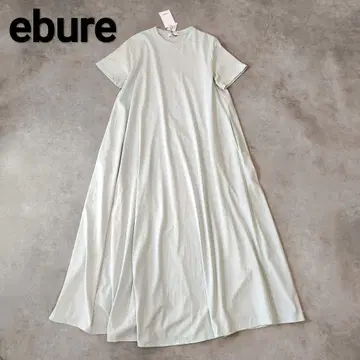 [택 포함 새상품] ebure 보타니컬 내추럴 천축 플레어 원피스