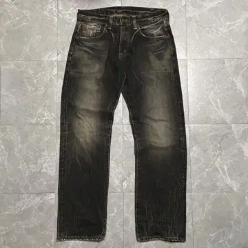 그런지 에드윈 페이드 데님 팬츠 y2k 블랙