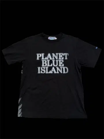 PLANET BLUE ISLAND print t-shirts y2k