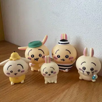 [치이카와] 소프트 비닐 피규어 토끼 5개 세트