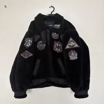 AVIREX 보아 자켓 블랙 2XL 밀리터리 와펜