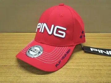 미사용 새상품 PING 핑 골프 HW-N2504 컬러 코드 캡 레드
